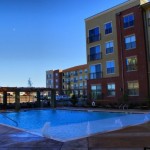 The Residences at Frisco Square Plaza & Boulevard Apartment Pool View